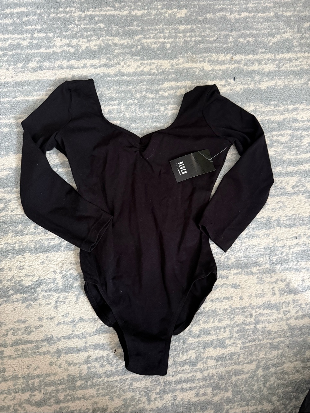 Bloch Black Long-Sleeve Dance Bodysuit